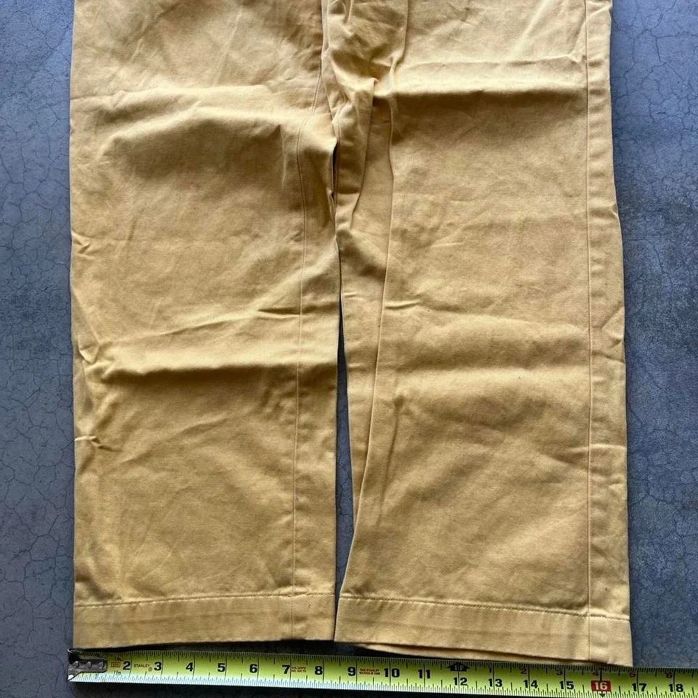 Brooks Brothers Yellow Cotton Chino Pants Size: 33x30